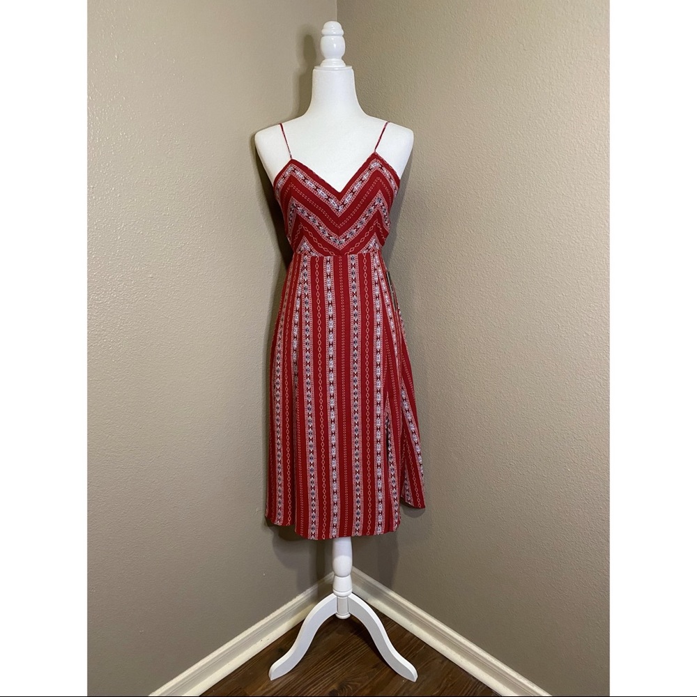 Lulus - NEW Midi Burnt Orange Tribal